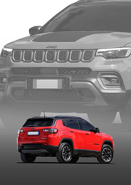 Red Jeep Compass