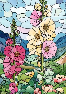 Stained Glass Flowers