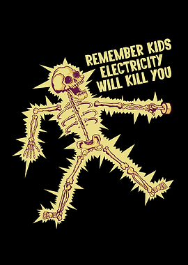 Skeleton Electrocuted