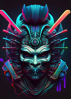 Cyberpunk Samurai Mask