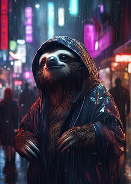 Sloth in the Rain