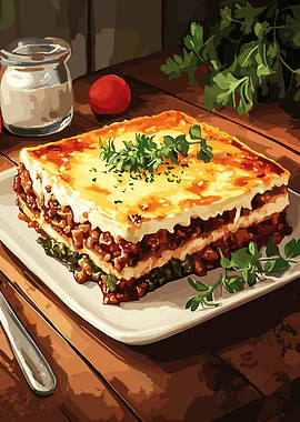 Lasagna with Parsley