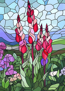Stained Glass Flowers