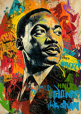 Martin Luther King Jr. Graffiti Art