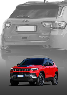 Red Jeep Compass