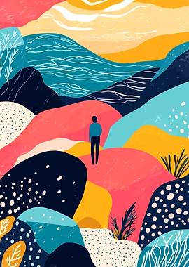 Abstract Landscape Art