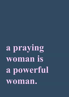 Praying Woman Quote
