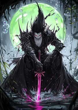 Lord Samurai Green Moonlight