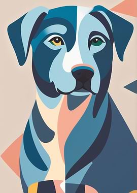 Abstract Dog Portrait