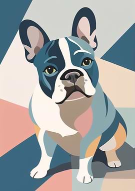 Henri Matisse French Bulldog Illustration