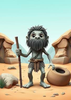 Caveman Cartoon Character