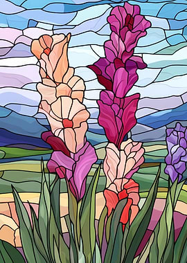 Stained Glass Flowers