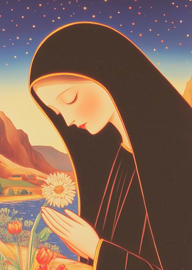 Woman Holding Flower