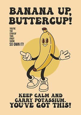 Banana Up Retro Design