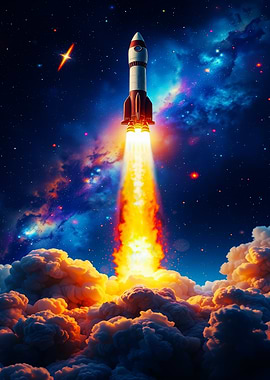 Rocket Launch into Space
