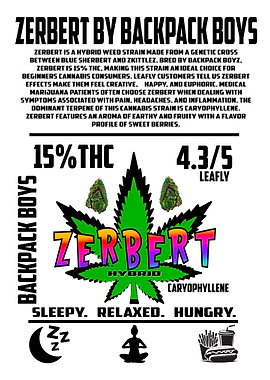 Zerbert Hybrid Weed Strain