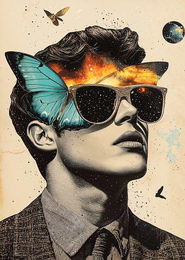 Man with Galaxy Inside