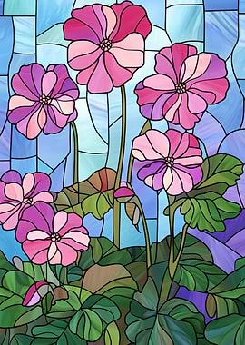 Stained Glass Flowers