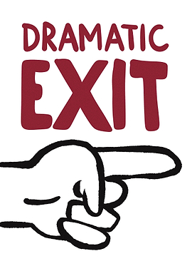 Dramatic Exit Hand Pointer