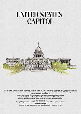 US Capitol Building Sketch