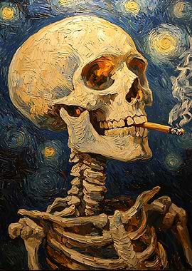 Starry Night Skeleton