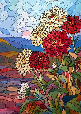 Stained Glass Flowers
