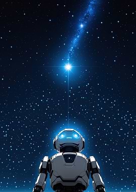 Robot Gazing at Stars
