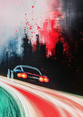 Speed Blur Abstract Car