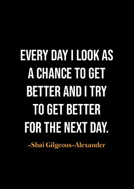 Motivational Quote - Shai Gilgeous-Alexander