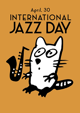 International Jazz Day Cat