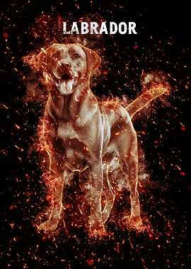 Labrador in Flames