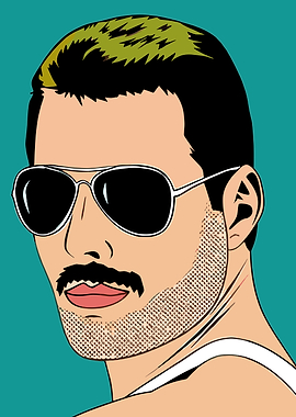Freddie Mercury Pop Art