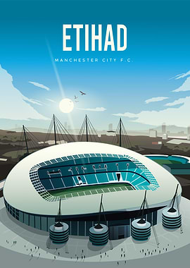 Etihad Stadium Poster
