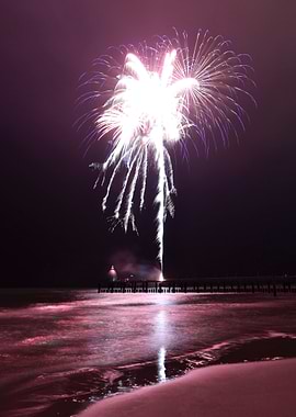 Fireworks Over Pier