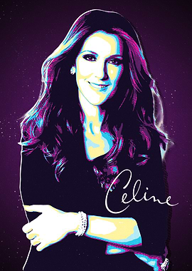 Celine Dion Pop Art