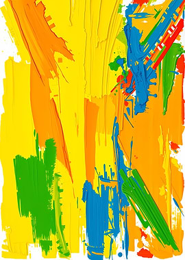 Abstract Paint Strokes