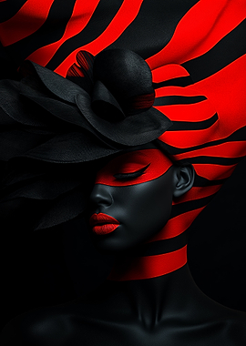 Abstract Striped Beauty