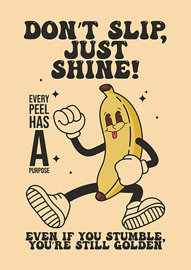 Don’t Slip Retro Poster