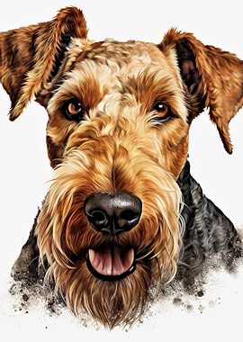 Airedale Terrier Portrait