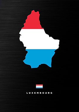 Luxembourg Map Outline
