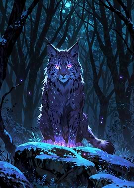Mystical Forest Lynx