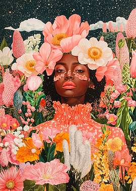 Woman in a Floral Crown