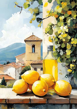 Lemons and Olive Oil in Italy