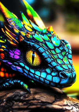 Rainbow Dragon Close-Up