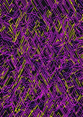 Neon Geometric Pattern