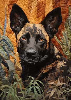 Dog Quilt Art