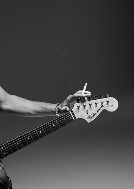 Guitarist with Cigarette