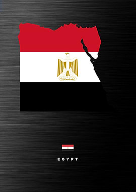 Egypt Flag Map