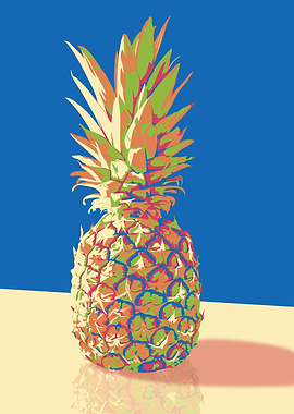 Colorful Pineapple Illustration