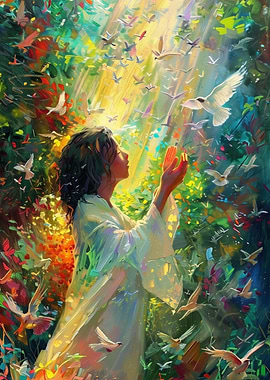 Praise the lord painting